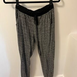 Black and Gray Jogger Pants